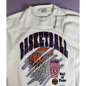 Basketball Hall of Fame Women's‎ XL Fleece Sweatshirt Gray VTG Bike